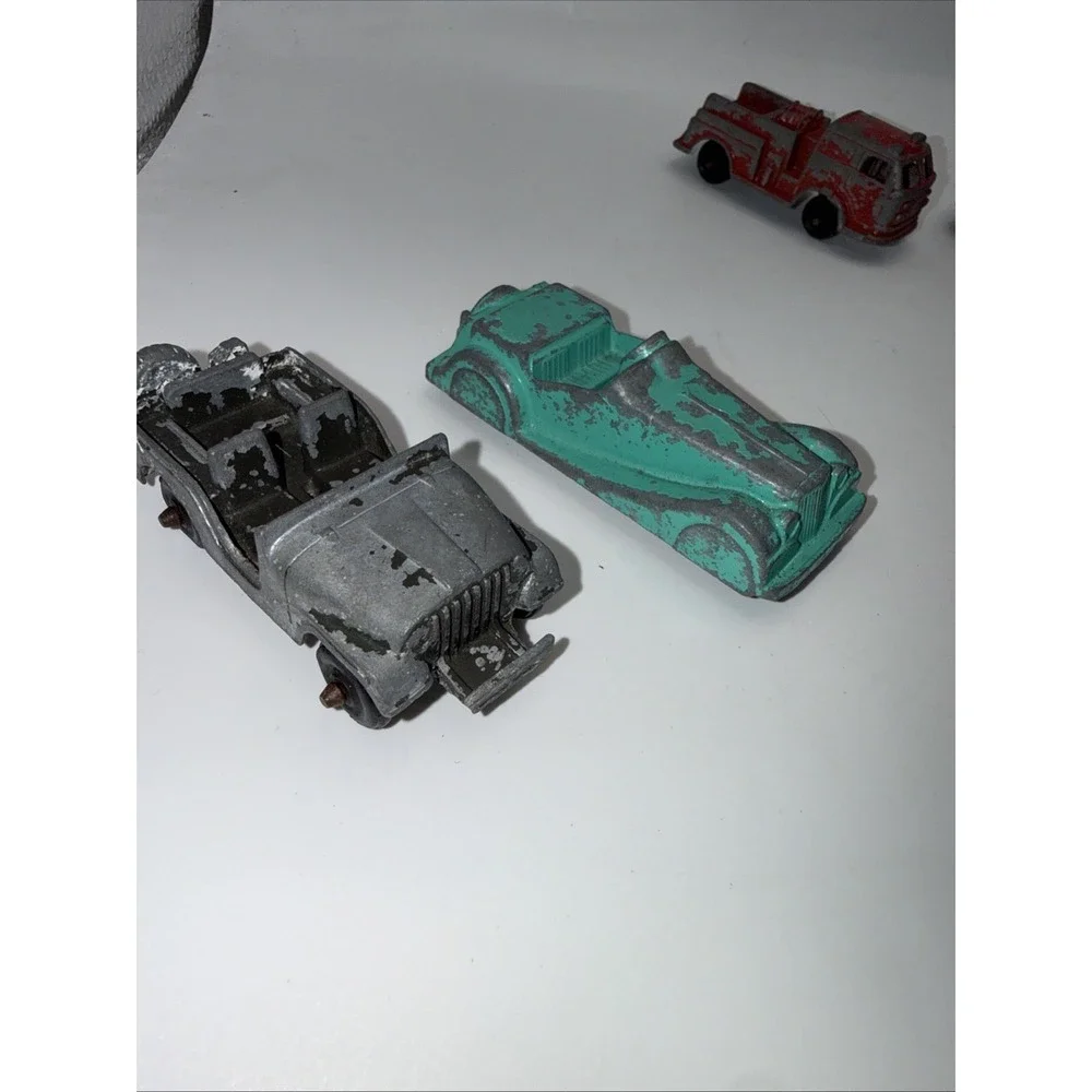 Vintage Metal Die Cast Toy‎ Car Lot Of 14: Tootsie, Midgetoy, Lesney Matchbox